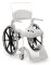 Dusch- und Toilettenrollstuhl Clean 24" Räder, Sitzhöhe 55 cm, weiß