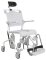 Dusch- und Toilettenrollstuhl Swift Mobil Tilt-2 mit Eimerhalter, grau