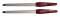 Saphir-Formfeile mit hohlem Blatt, 17cm spitz