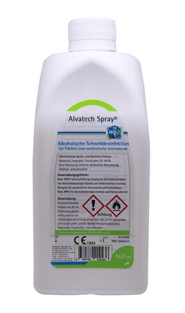 Flächendesinfektion Alvatech 500ml mit Sprühkopf
