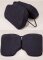 Klapp-Keilkissen 38x25x5/1cm, VELOURS schwarz