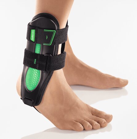 Sprunggelenkorthese Cellacare Malleo Akut Classic schwarz-grün Gr.1