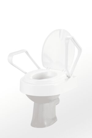 Toilettensitzerhöhung TRILETT2 mit Armlehnen,weiß