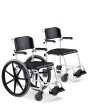 Dusch- und Toilettenrollstuhl McWet, 24"Zoll,feste...