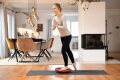 Trainingsgerät Sissel Balance Board Plus 37cm, rubinrot