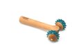 SISSEL Fit Massageroller,T-Roller, holz-blau