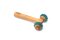 SISSEL Fit Massageroller,T-Roller, holz-blau