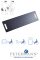 Rutschbrett BlueMotion Polyethylen 74x24 cm schwarz