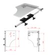 Halber Therapietisch 295x480x8mm,klappbar
