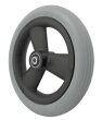 Rad mit PU-Reifen 3 Speichen Nabenlänge 46 mm,...