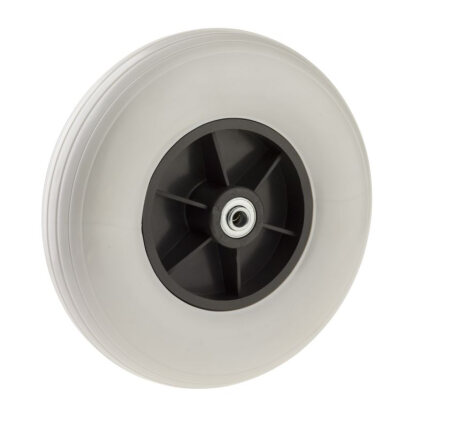 Rad für Rollatoren mit Kugellager- Rippenfelge TPE 200x50 Nabenlänge 62mm