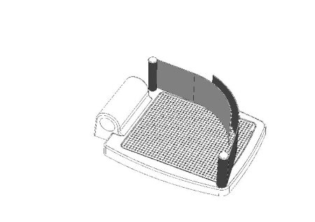 Fersengurt 2-tlg. verstellbar 240-430mm schwarz