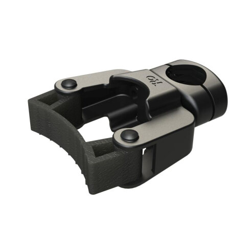 Stockhalterklemme universal mit Kunststoff-Schelle 22mm und 25mm
