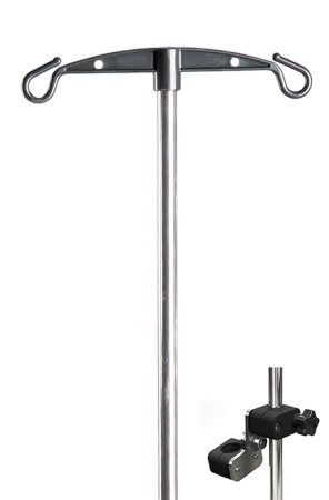 Infusionsstab Edelstahl mit Halter