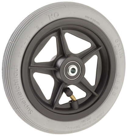 Komplett-Rad, luftbereift 200x30 mm Nabenlänge 60 mm grau