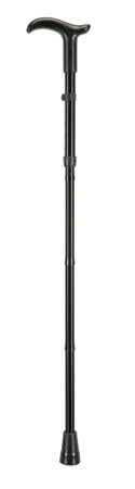 Gehstock SIMPLEX faltbar, Fritzgriff, 5-fach höhenverstellbar schwarz