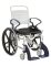 Dusch- und Toilettenrollstuhl GENF 24" Räder, grau/blau