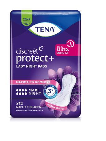 Einlage TENA Lady Discreet Night Maxi (1 Karton: 6 x 12 Stück)