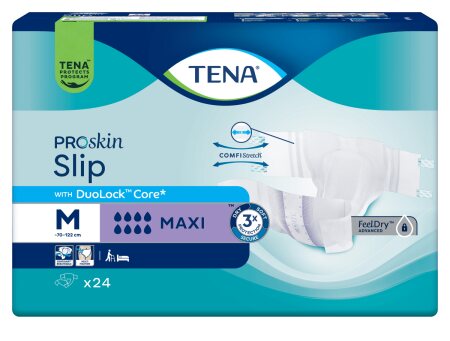 Windelhose TENA Slip PROskin Maxi M, Hüfte 70-122 cm (1 Karton: 3 x 24 Stück)