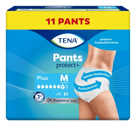Einweghose TENA Pants PROskin Plus M Hüftumfang 80 bis 110 cm(1 Karton: 4 x 11 Stück)