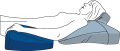 Abduktions-Kissen CarePur M 15 x 30 x 21 cm blau