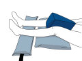 Abduktions-Kissen CarePur M 15 x 30 x 21 cm blau