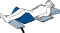 Deltakissen CarePur M 60 x 41 cm blau