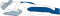 Seitenlagerungskissen CarePur M 180 x 31 cm blau