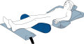 Zylinderkissen CarePure M 70 x 18 cm blau