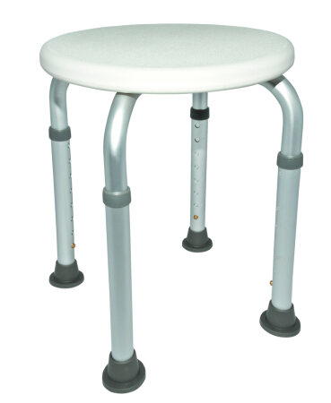 Duschhocker EXTRA 8-fach höhenverstellbar, weiß