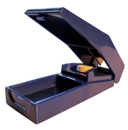 Tablettenzerteiler STANDARD mit Depotfach blau