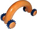 Massageroller AUTO mit Kunststoffnoppen ca.15x8cm, Holz