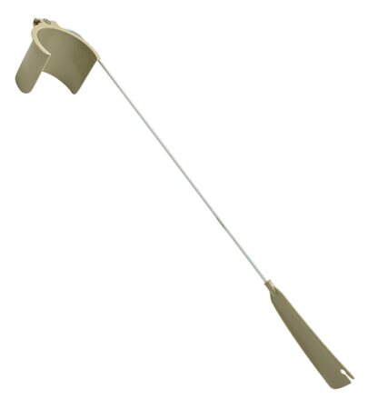 Strumpfanzieher mit Schuhlöffel beige/weiß