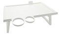 Bett-Serviertisch Kunststoff ca.53x32x20cm weiß