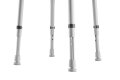 Duschhocker AQUATEC DOT mit 2 Auschnitten SH 40-55cm, grau