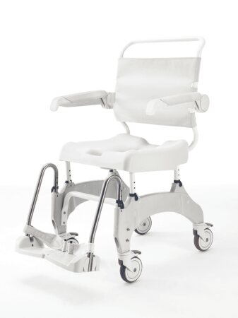 Dusch- und Toilettenrollstuhl AQUATEC OCEAN ERGO XL weiß-grau