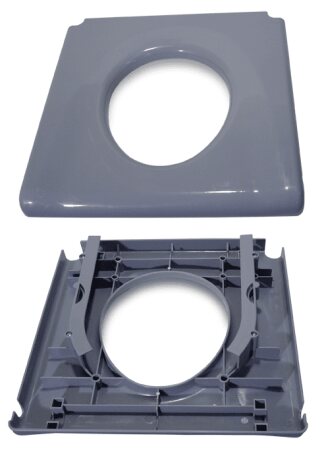Toilettenbrille für Toilettenrollstuhl INVACARE H720T ab März/2009 grau