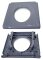 Toilettenbrille für Toilettenrollstuhl INVACARE H720T ab März/2009 grau