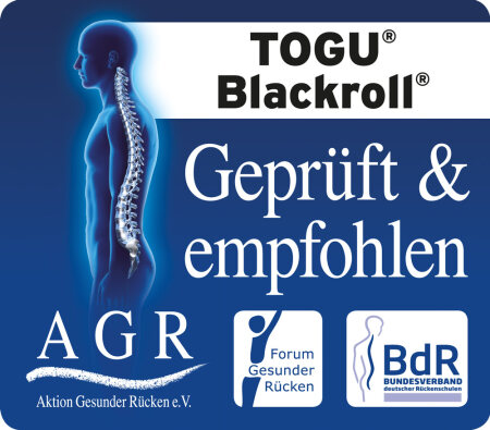 Massagerolle Blackroll soft 30 x 15 cm weiß/grau