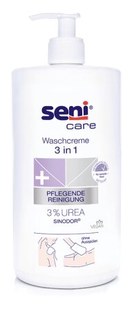 Seni Care 3 in 1 Waschcreme mit 3% Urea 1000ml