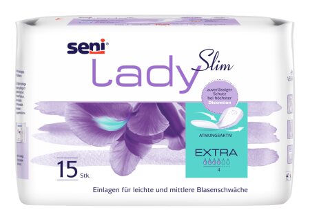 Inkontinenzeinlagen Seni Lady Slim Extra (1 Karton: 24 x 15 Stück)