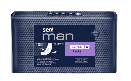 Inkontinenzeinlagen Seni Man Super Level 5 (1 Karton: 9 x 15 Stück)