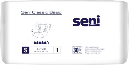 Inkontinenzhosen Seni CLASSIC BASIC S, Hüfte 55-80 cm (1 Karton: 4 x 30 Stück)