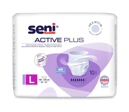 Einweginkontinenzslips Seni Active Plus large (1 Karton: 8x10 Stück)