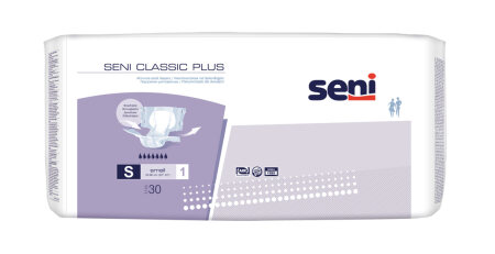 Inkontinenzhosen Seni CLASSIC Plus S, Hüfte 55-80 cm (1 Karton: 3 x 30 Stück)