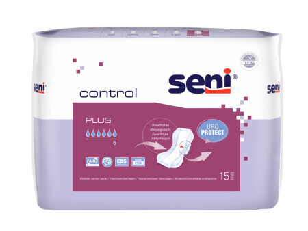 Inkontinenzeinlagen Seni Control Plus (1 Karton: 16 x 15 Stück)