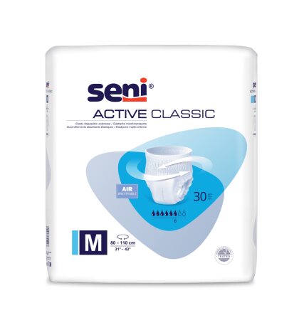 Inkontinenzslip Seni Active Classic M, Hüfte 80-110 cm (1 Karton 3 x 30 Stück)