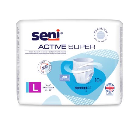 Einweginkontinenzslip Seni Active Super Large (1 Karton: 8 x 10 Stück)