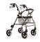 Leichtgewicht-Rollator ECO-light II mit Sitz und Rückenstütze champagner
