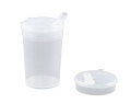 Trinkbecher aus Polypropylen 250 ml mit 2 Trinkdeckeln, 4...
